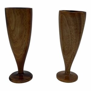 Handcrafted Wooden Goblets